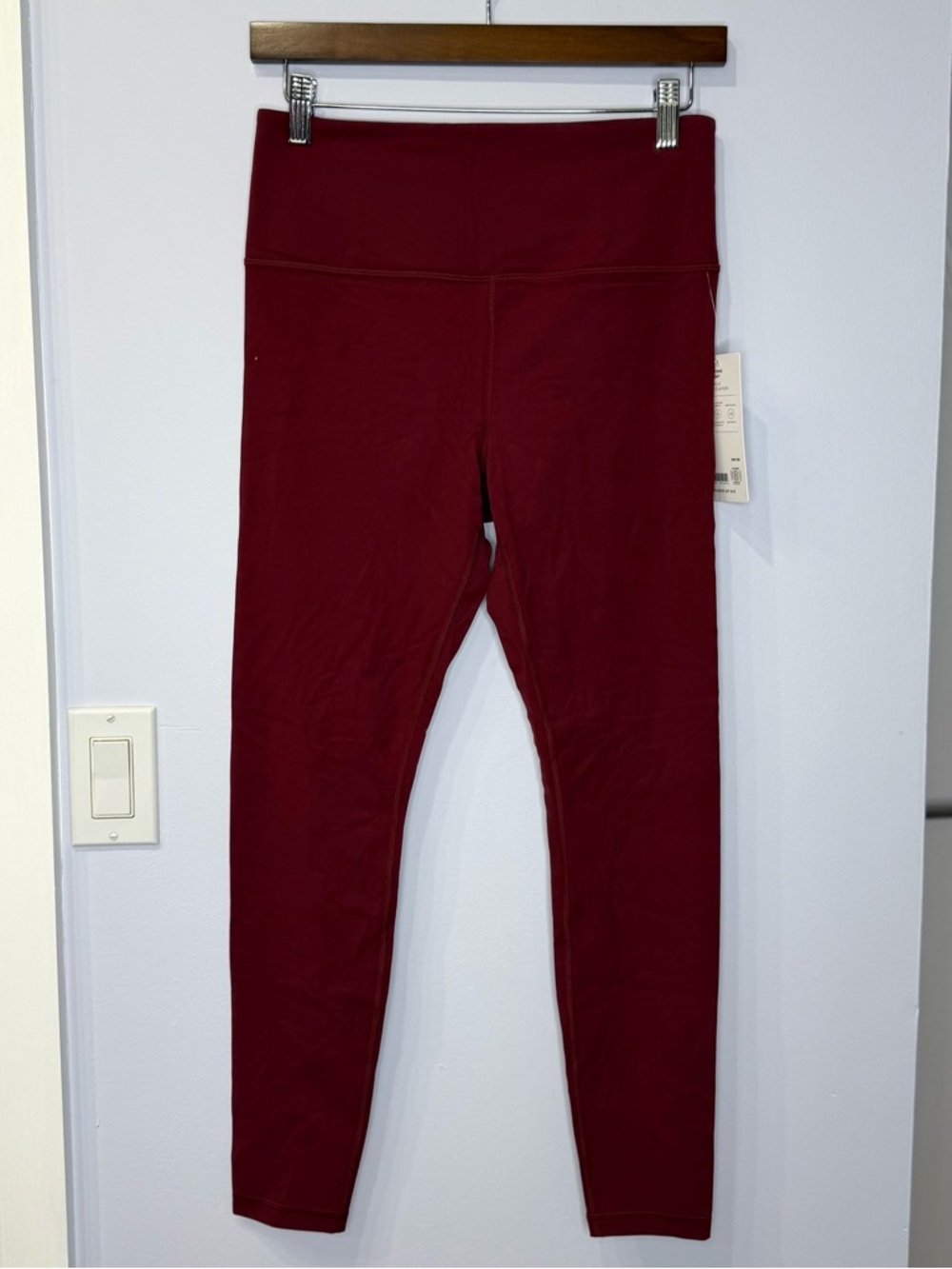 Athleta Ultra High Rise Elation Burgundy Leggings. Women’s medium. NEW!